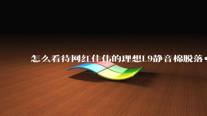 怎么看待网红佳伟的理想L9静音棉脱落***?